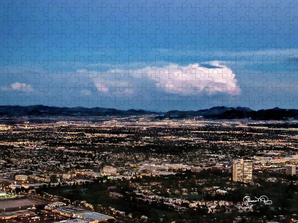 Susan Molnar Jigsaw Puzzle featuring the photograph Desert Clouds by Susan Molnar