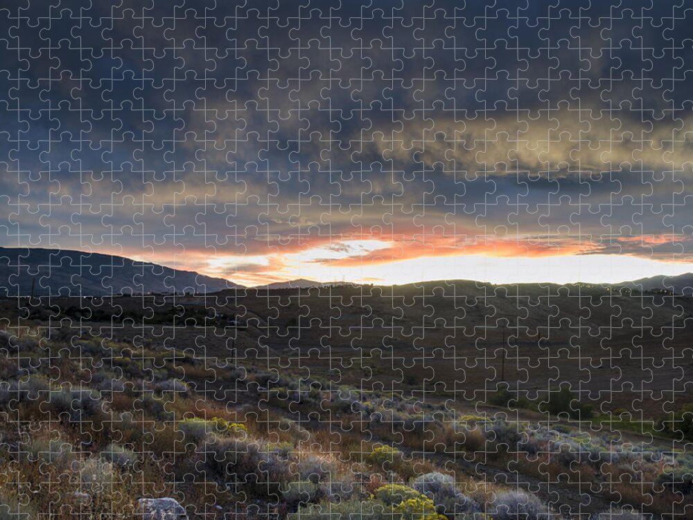 Reno Jigsaw Puzzle featuring the photograph Desert Sunset by Rick Mosher