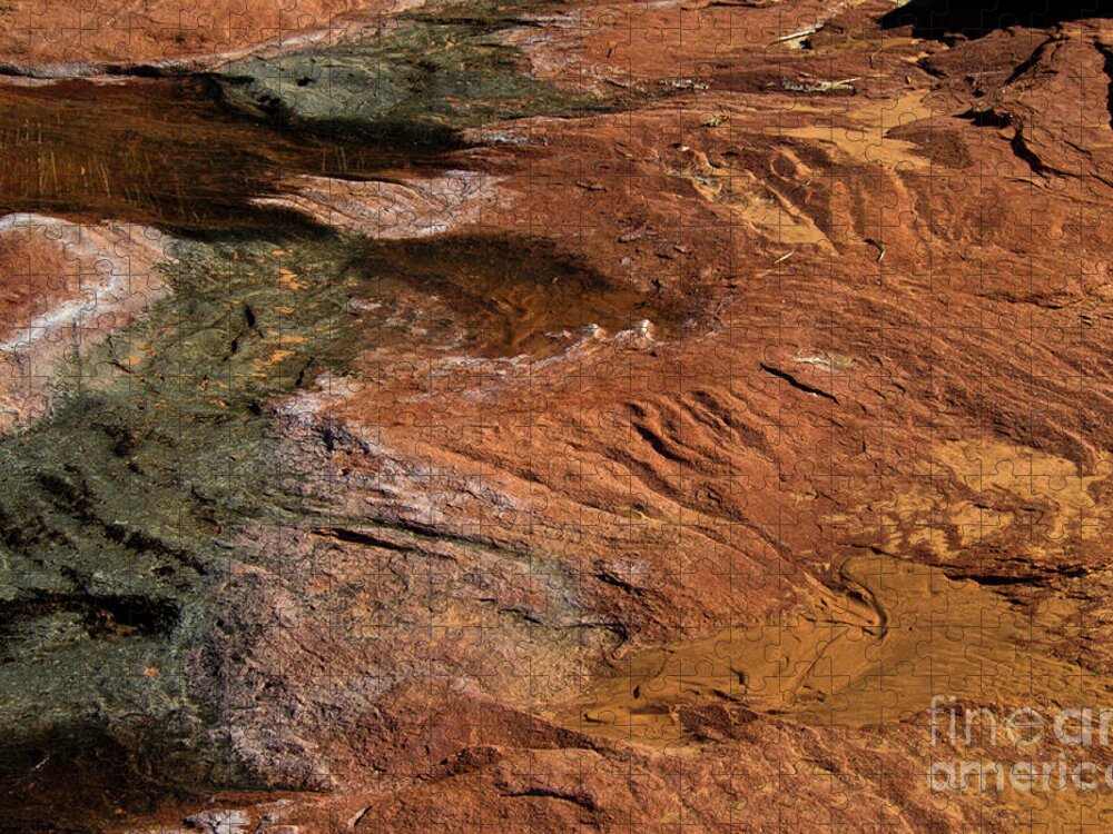 Lake Powell Jigsaw Puzzle featuring the photograph Designs in Stone by Kathy McClure