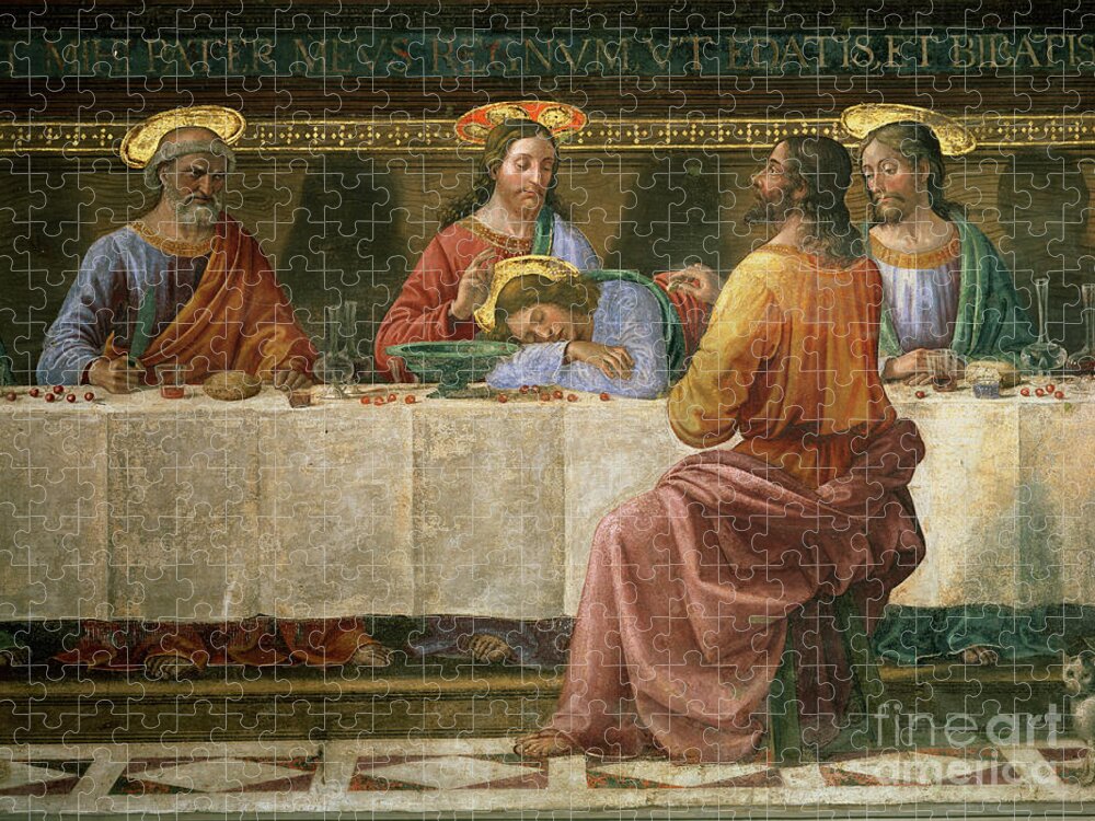 Detail from the Last Supper by Domenico Ghirlandaio Jigsaw Puzzle