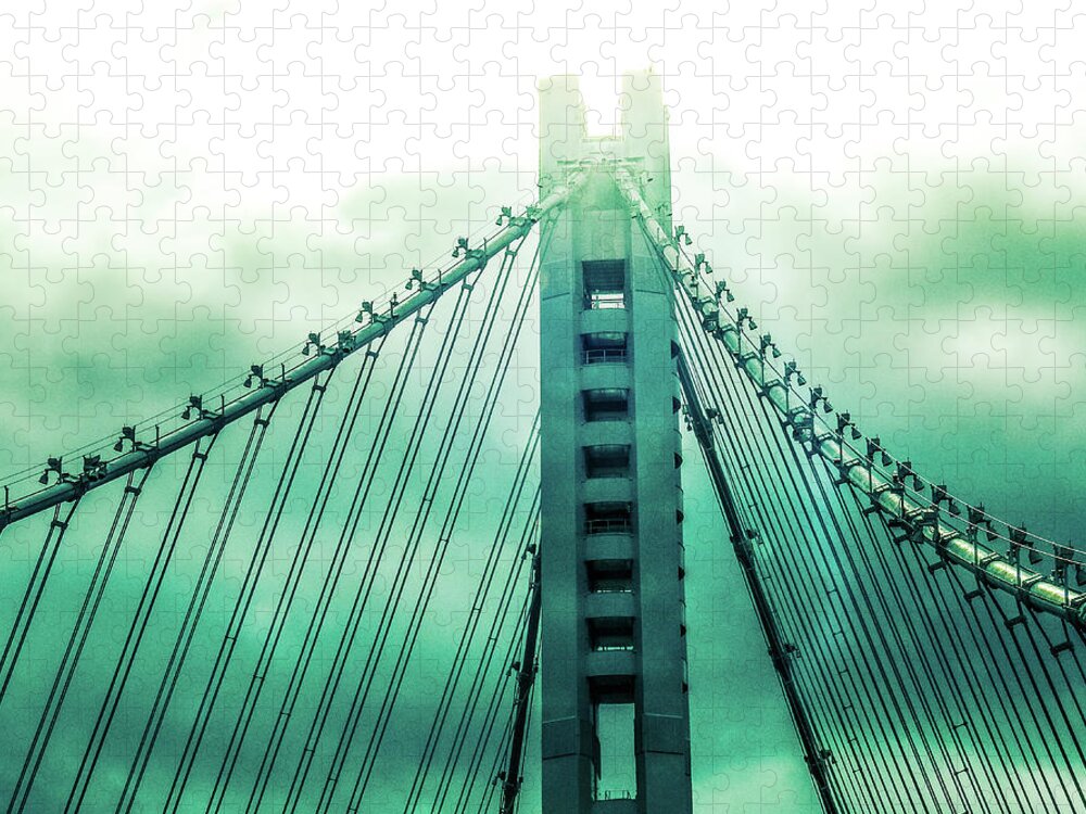 Bay Bridge Jigsaw Puzzle featuring the photograph Disappearing by Marnie Patchett