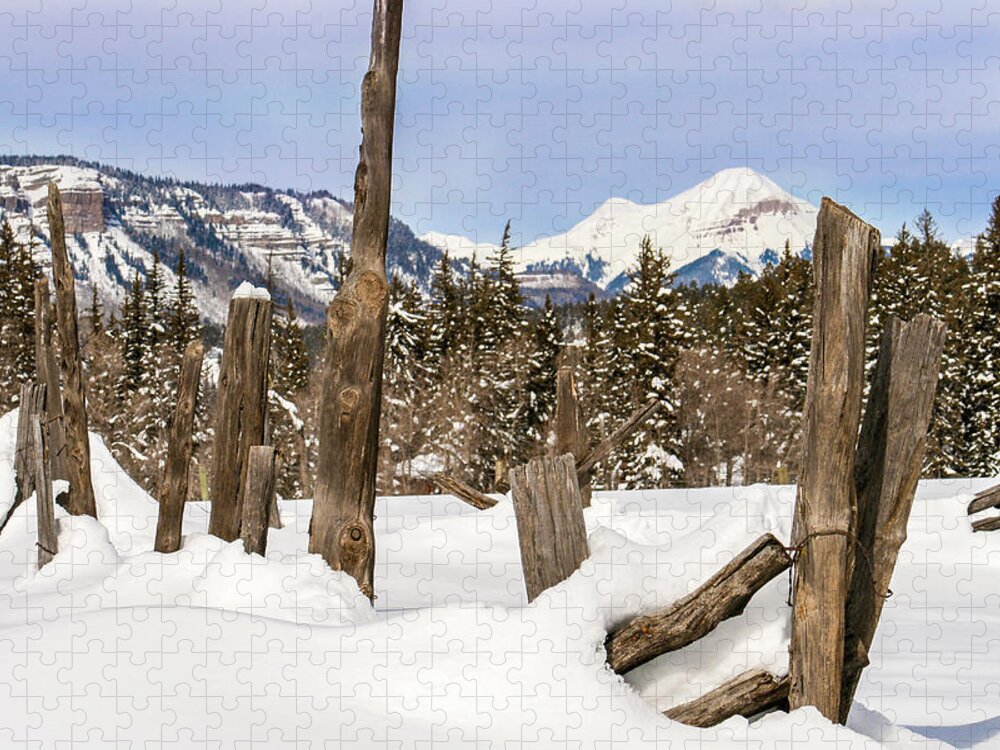 Engineer Mountain Jigsaw Puzzle featuring the photograph Distant Engineer by Jen Manganello