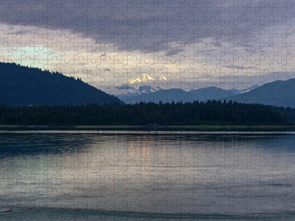 Jagged Peaks Jigsaw Puzzle featuring the photograph Distant Peaks by Anthony Jones