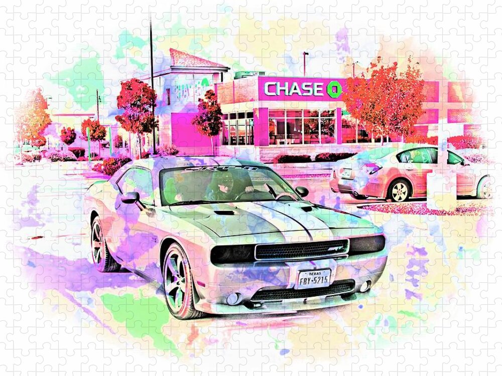 Dodge Jigsaw Puzzle featuring the photograph Dodge Challenger SRT _A4 by Walter Herrit