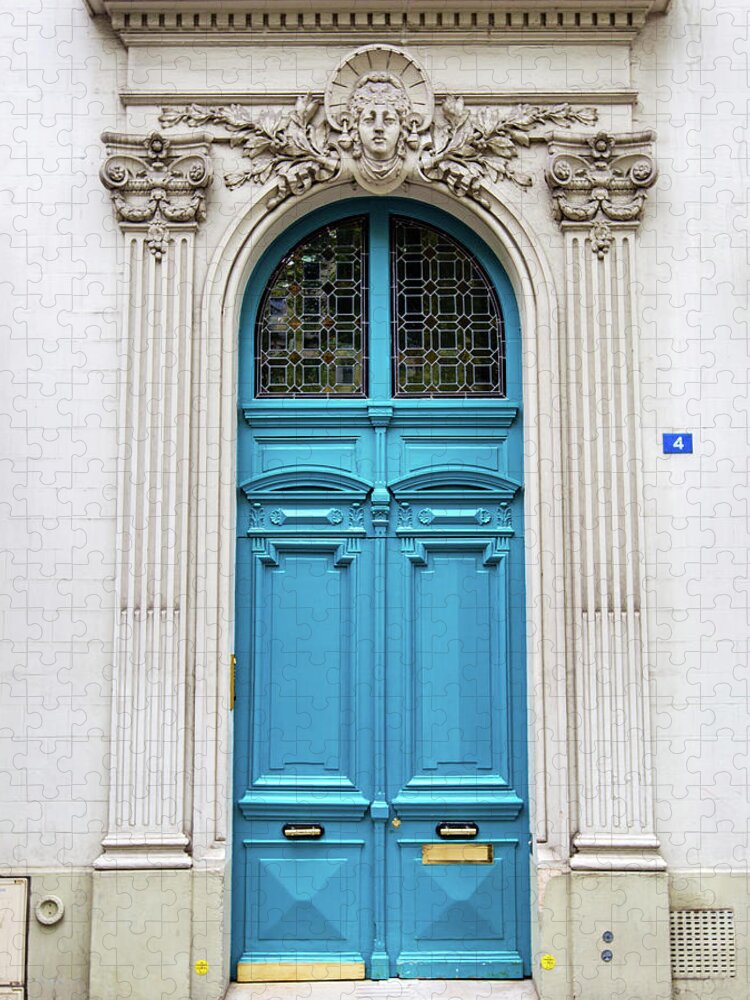 Door Photography Jigsaw Puzzle featuring the photograph Doors NO. 4 - Paris, France by Melanie Alexandra Price