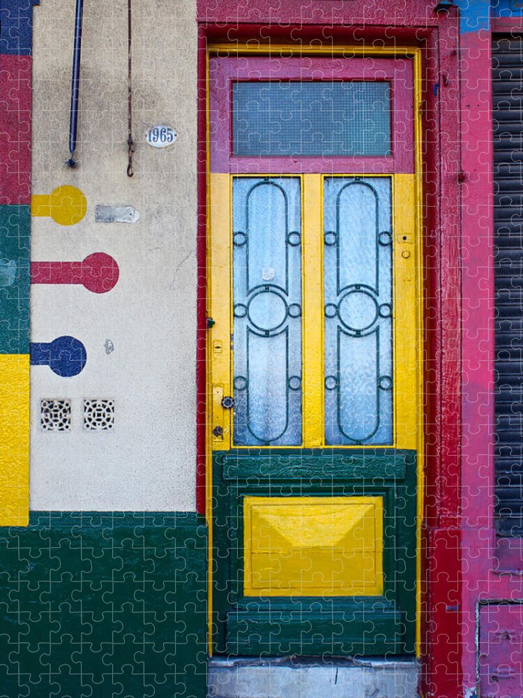 Doors Jigsaw Puzzle featuring the photograph Doors of San Telmo, Argentina by Venetia Featherstone-Witty
