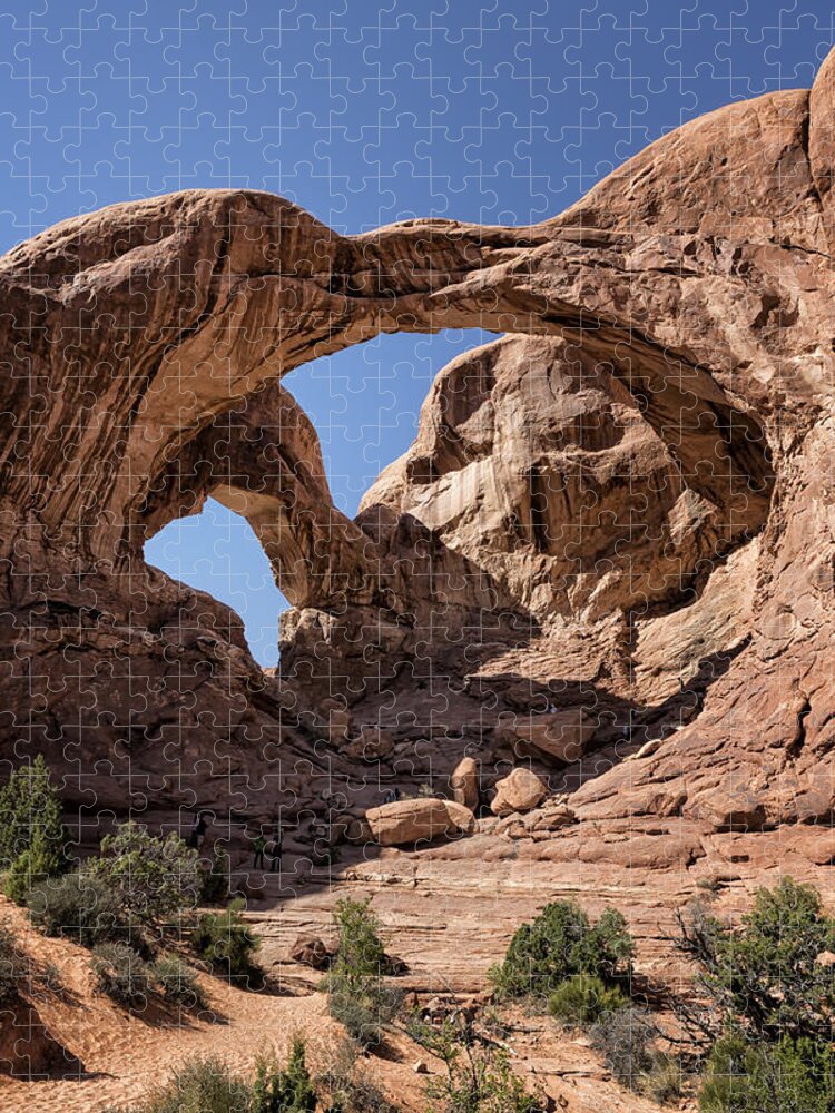 Double Arch Jigsaw Puzzle featuring the photograph Double Arch - Vertical by Belinda Greb