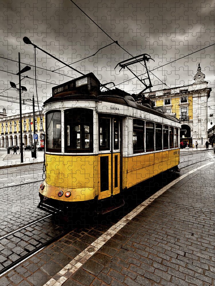 Lisbon Jigsaw Puzzle featuring the photograph Downtown by Jorge Maia