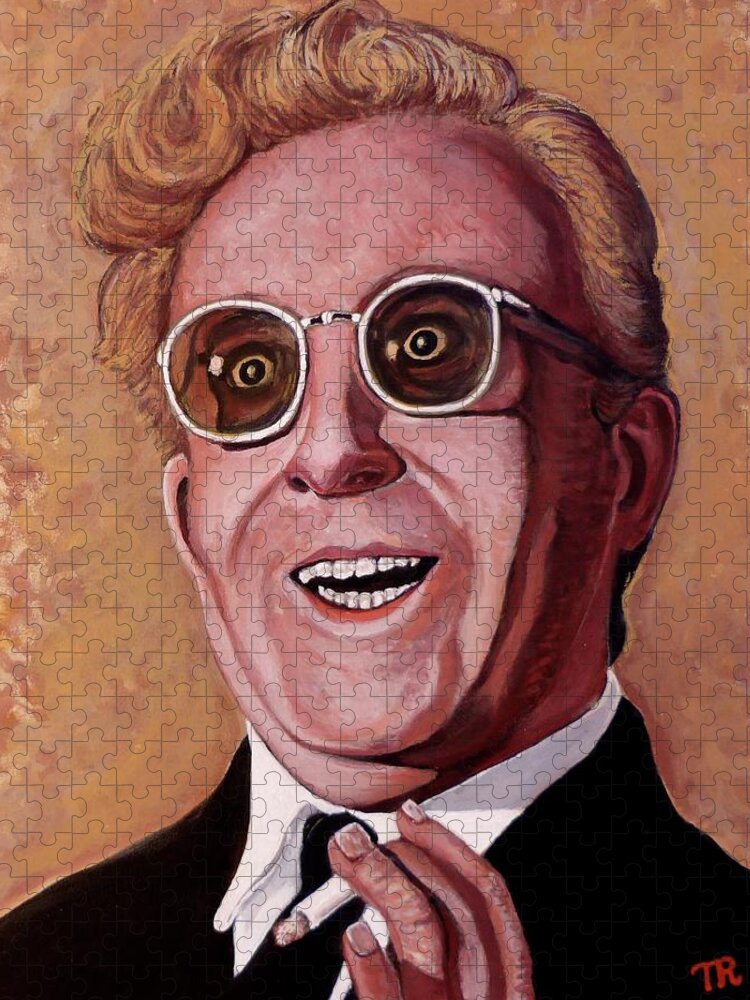Dr Strangelove Jigsaw Puzzle featuring the painting Dr. Strangelove 3 by Tom Roderick