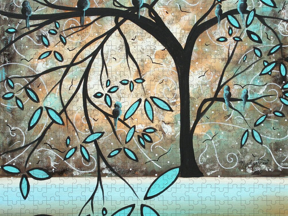 Wall Jigsaw Puzzle featuring the painting Dream State I by MADART by Megan Duncanson