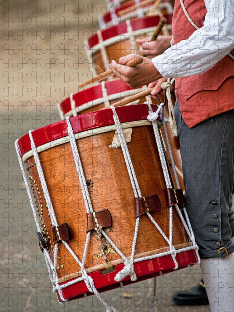Music Jigsaw Puzzle featuring the photograph Drums Of The Revolution by Christopher Holmes