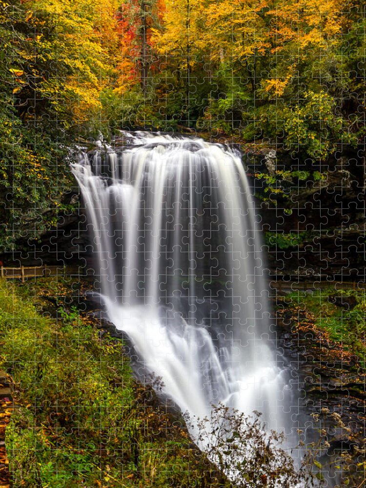Waterfall Jigsaw Puzzle featuring the photograph Dry Falls in October by Chris Berrier