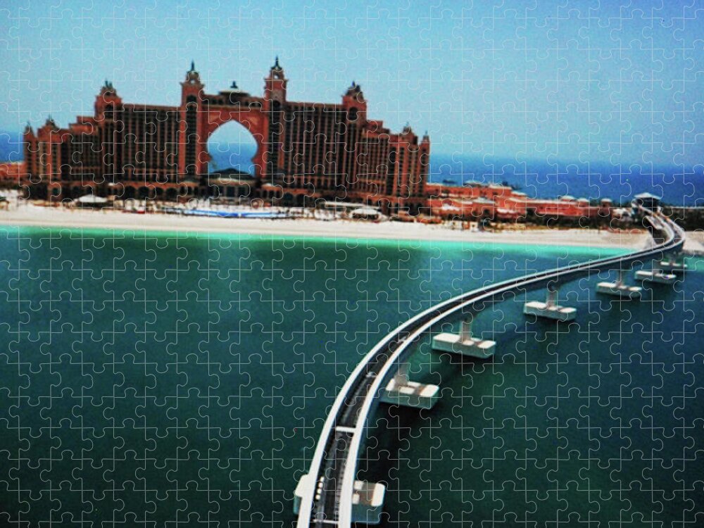 Dubai Jigsaw Puzzle featuring the photograph Dubai City Skyview by Ee Photography