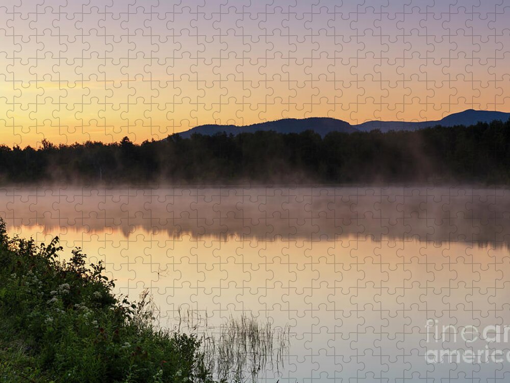 Conservation Jigsaw Puzzle featuring the photograph Durand Lake Sunrise - Randolph New Hampshire by Erin Paul Donovan