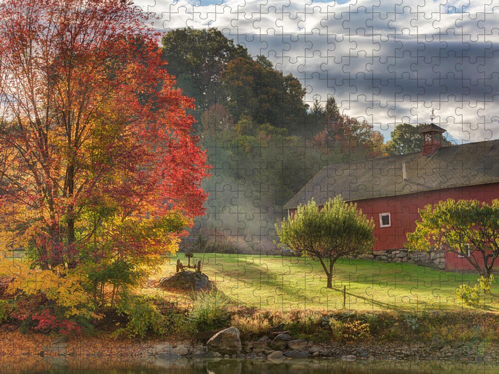 Rural America Jigsaw Puzzle featuring the photograph Early Autumn Morning by Bill Wakeley