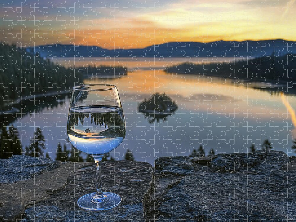 Landscape Jigsaw Puzzle featuring the photograph Early Drink by Maria Coulson