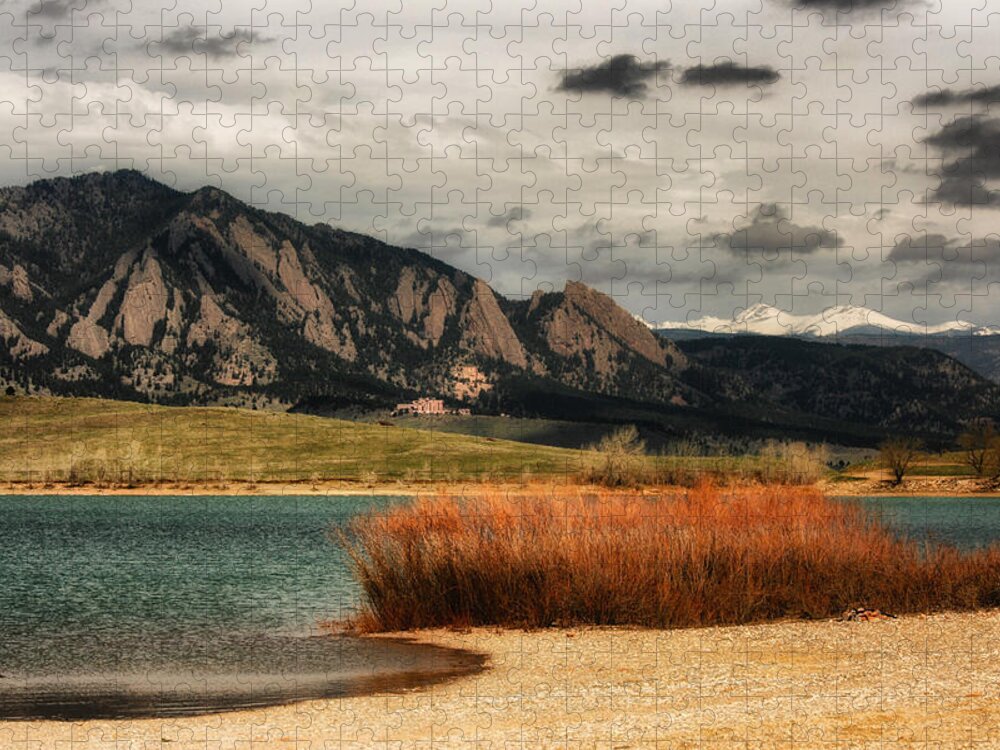 Flatirons Jigsaw Puzzle featuring the photograph Early Snow on Fall by Juli Ellen