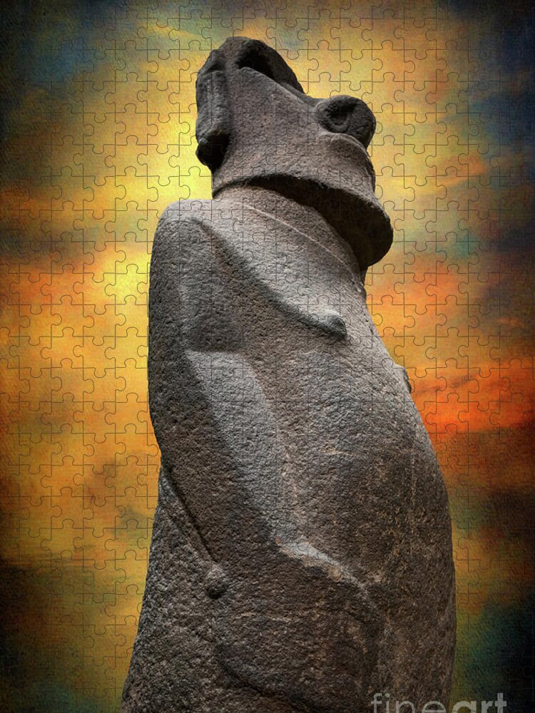 Easter Island Jigsaw Puzzle featuring the photograph Easter Island Moai by Adrian Evans