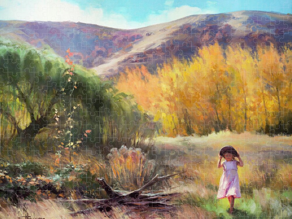Country Jigsaw Puzzle featuring the painting Effervescence by Steve Henderson