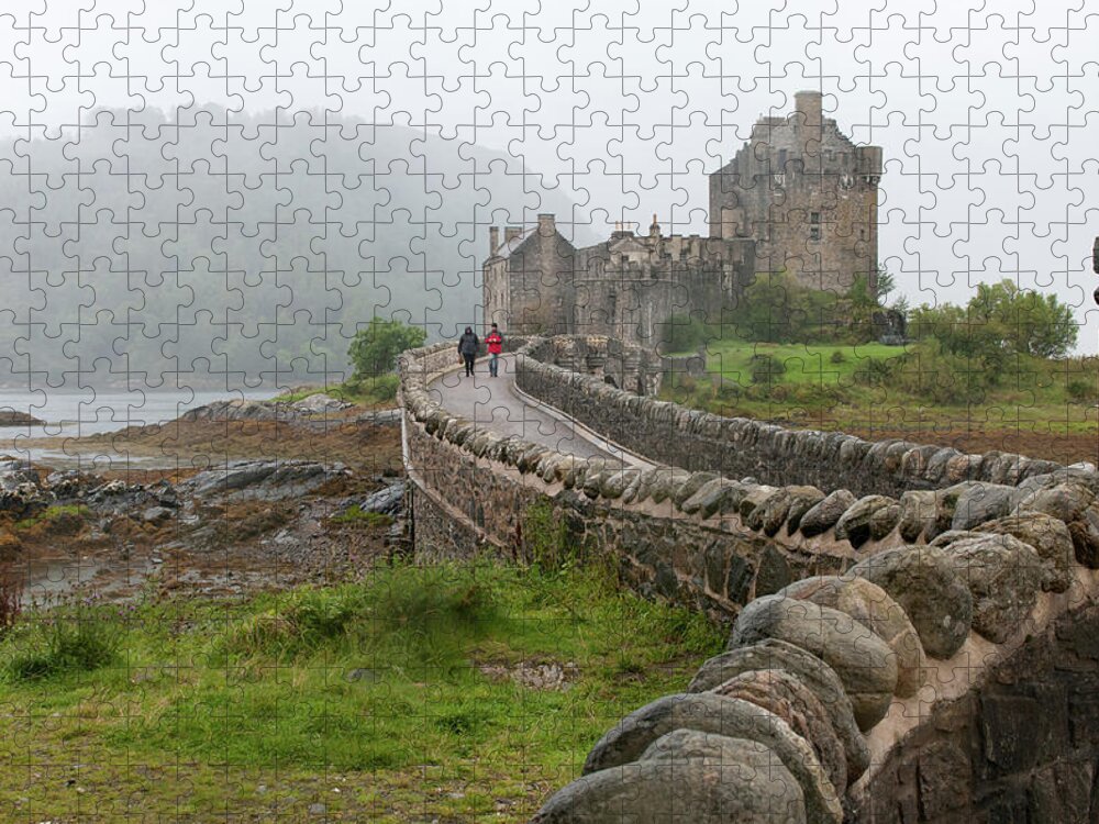 Castles Jigsaw Puzzle featuring the photograph Eilean Donan Castle in the Highlands of Scotland by Michalakis Ppalis