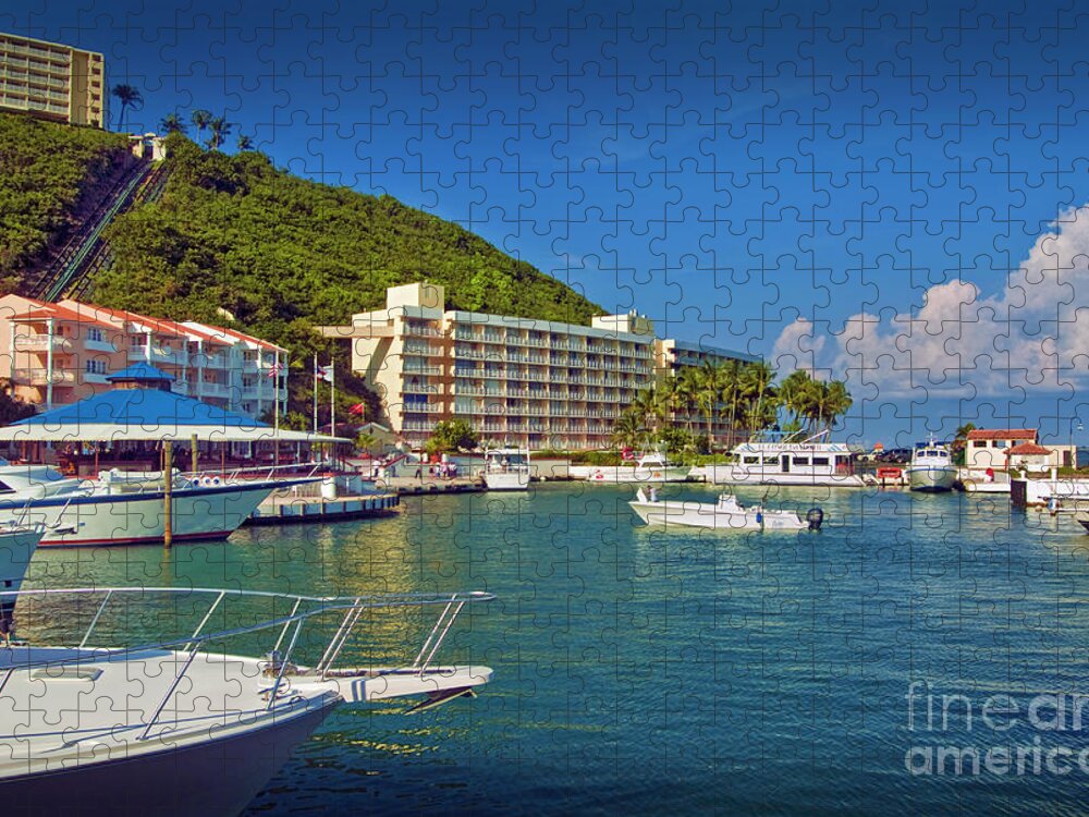 El Conquistador Resort Jigsaw Puzzle featuring the photograph El Conquistador Resort Marina by David Zanzinger