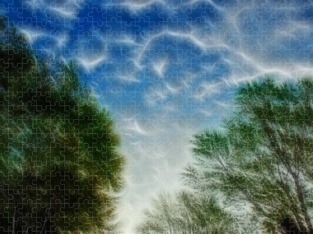 Landscape Jigsaw Puzzle featuring the photograph Electric Sky by Crystal Wightman