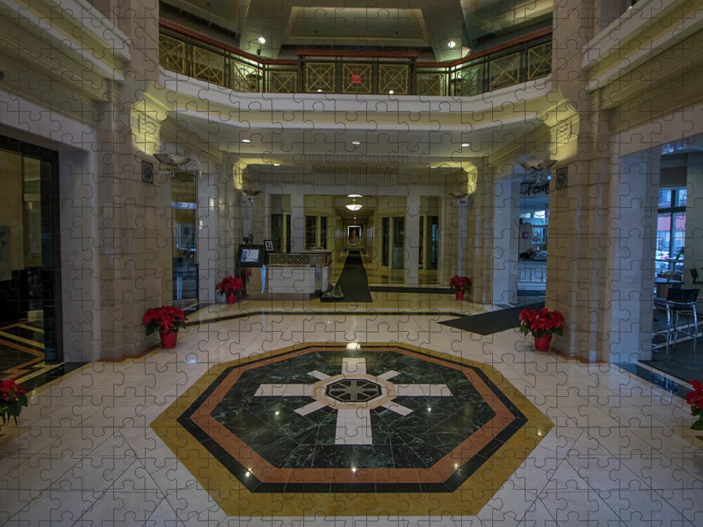 Buffalo Jigsaw Puzzle featuring the photograph Electric Tower Lobby by Jay Smith