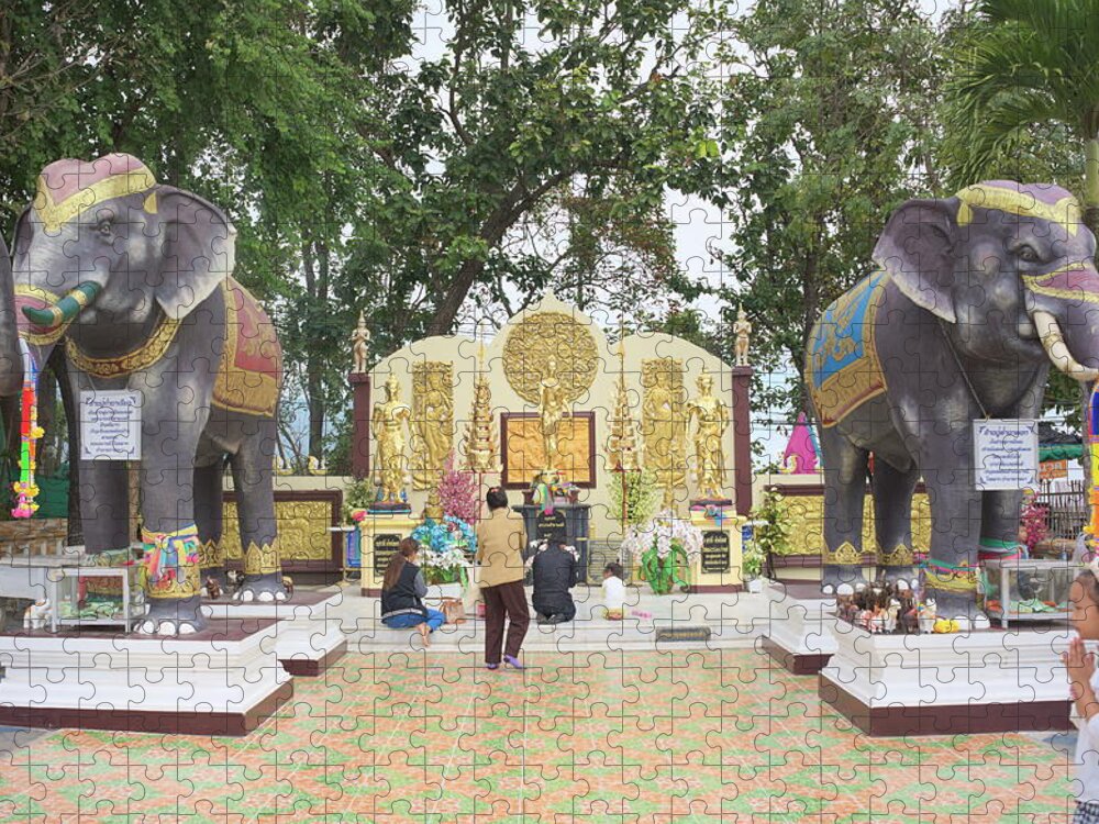 Thailand Jigsaw Puzzle featuring the photograph Elephant Walk by Ivan Franklin