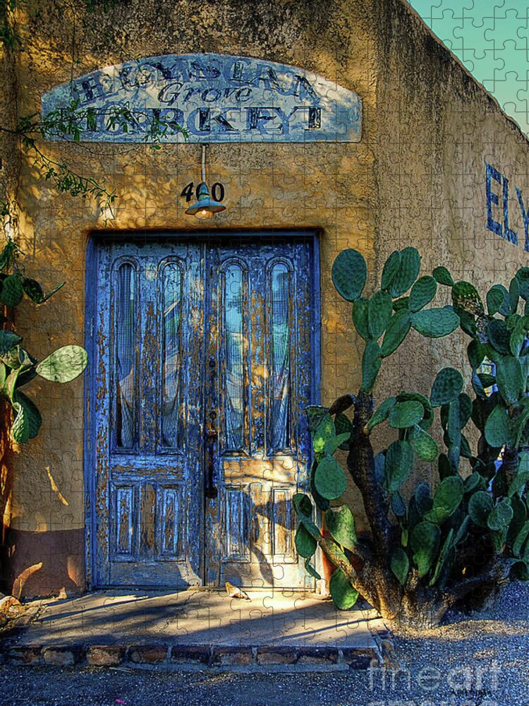Door Jigsaw Puzzle featuring the photograph Elysian Grove In The Morning by Lois Bryan