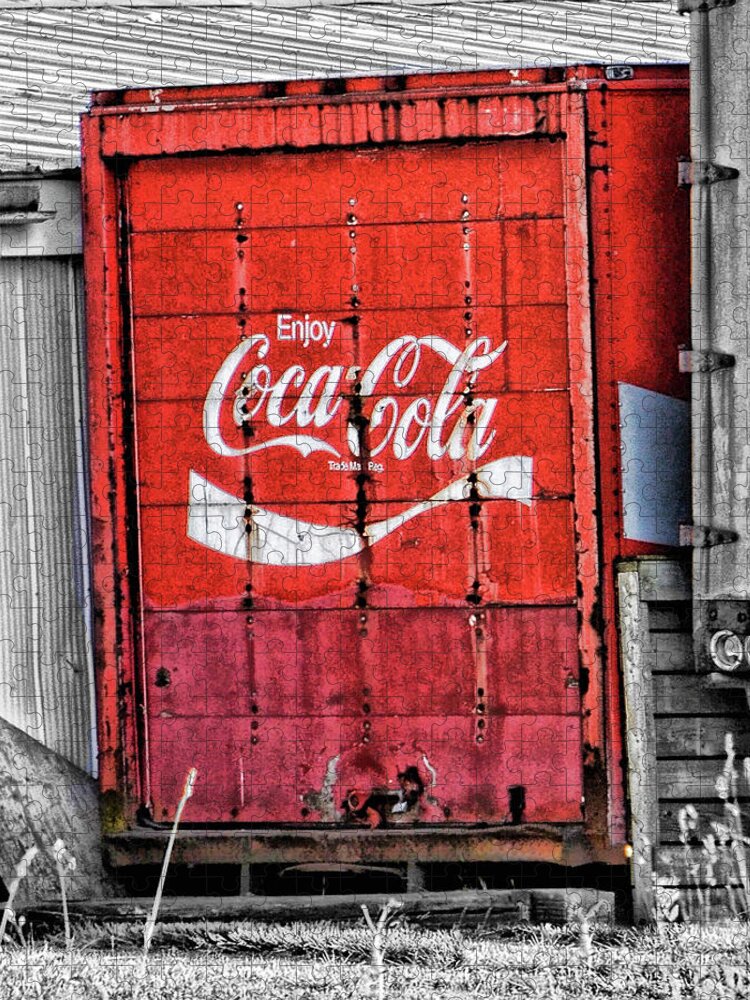Coca Cola Jigsaw Puzzle featuring the photograph Enjoy by Traci Cottingham