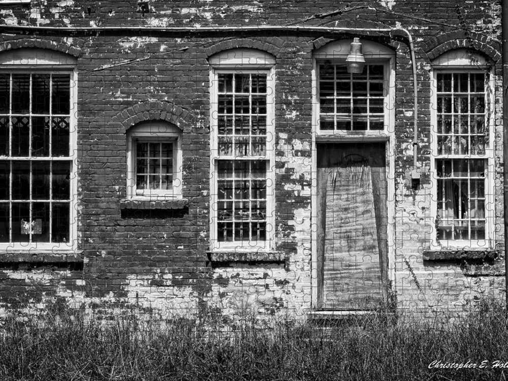 Christopher Holmes Photography Jigsaw Puzzle featuring the photograph Enough Windows - BW by Christopher Holmes