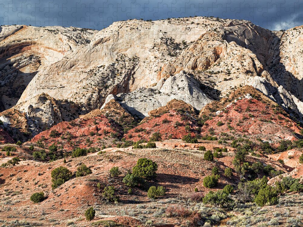 Waterpocket Fold Jigsaw Puzzle featuring the photograph Eroded Monocline by Kathleen Bishop
