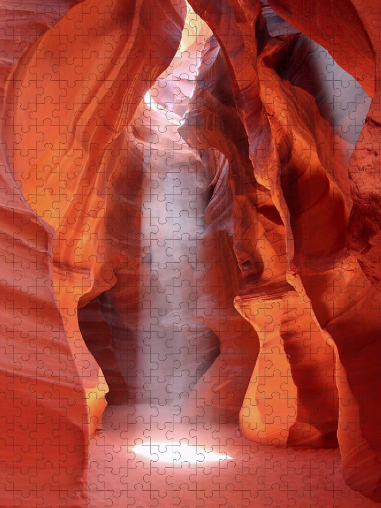 Antelope Canyon Puzzle featuring the photograph Ethereal by Winston Rockwell