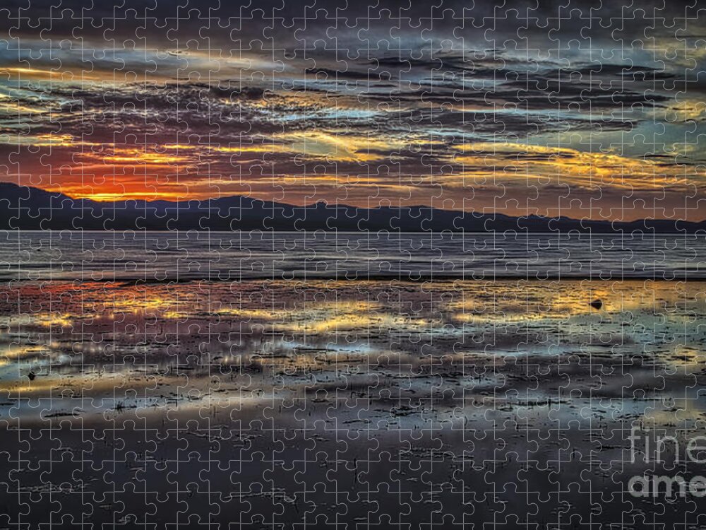 Lake Tahoe Jigsaw Puzzle featuring the photograph Evening Colors by Mitch Shindelbower