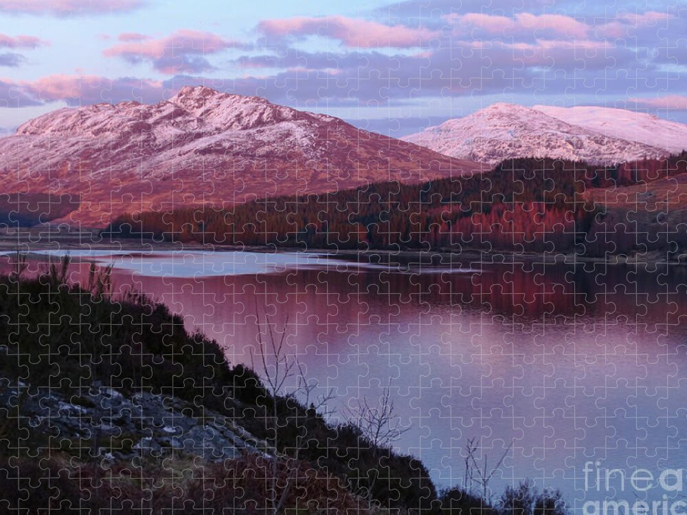 Loch Laggan Jigsaw Puzzle featuring the photograph Evening - Loch Laggan by Phil Banks