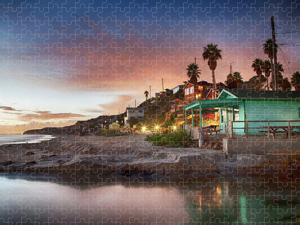 Crystal Cove Jigsaw Puzzle featuring the photograph Evening Reflections, Crystal Cove by Cliff Wassmann