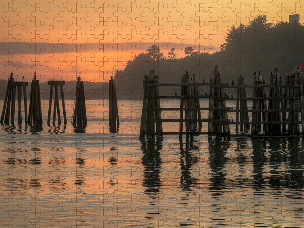 Evening Jigsaw Puzzle featuring the photograph Evening Reflections by Kristina Rinell