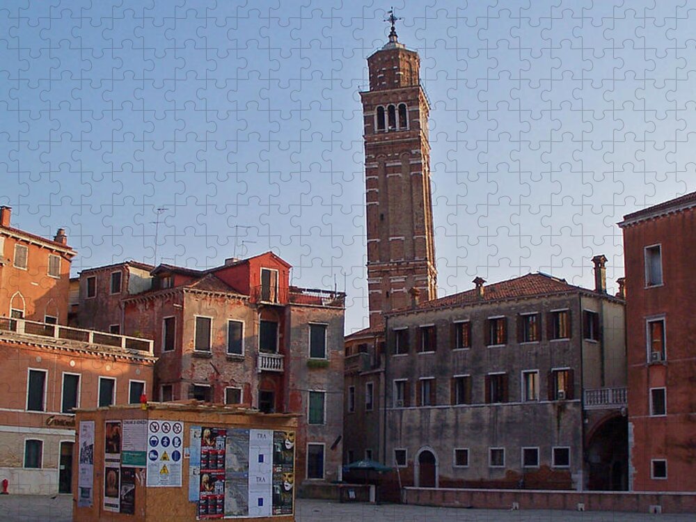 Venice Jigsaw Puzzle featuring the photograph Evening Sun. Venice. by Elena Perelman