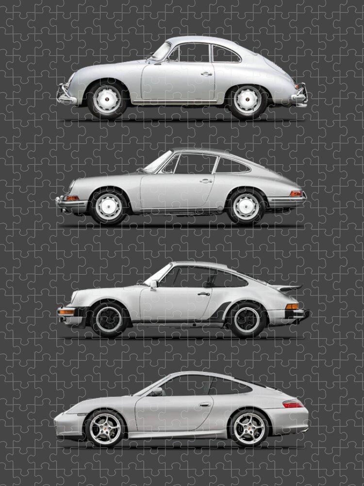 Porsche Jigsaw Puzzle featuring the photograph Evolution Of The 911 by Mark Rogan