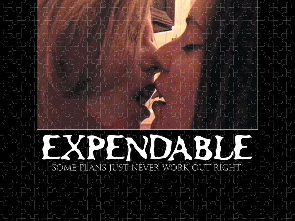 Vampire Jigsaw Puzzle featuring the digital art Expendable 11 by Mark Baranowski