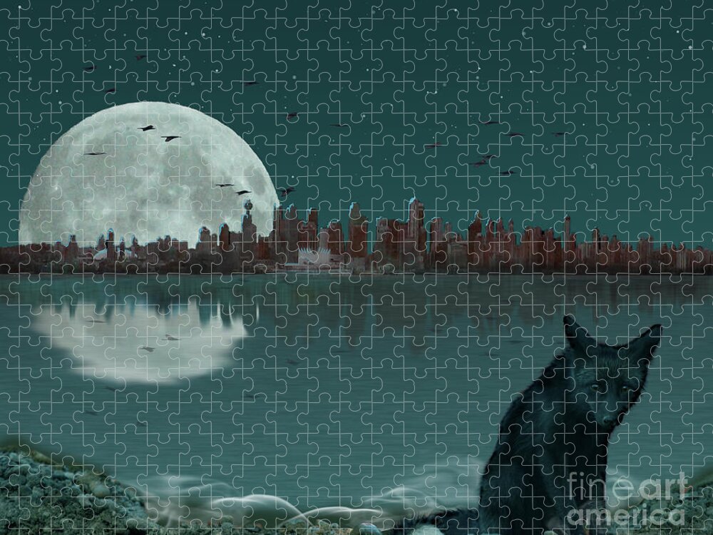 Moon Jigsaw Puzzle featuring the photograph Explore By Moonlight by Vivian Martin