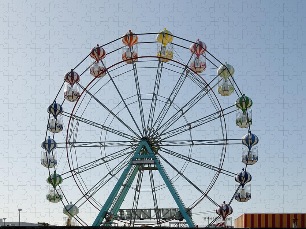 Europe Jigsaw Puzzle featuring the photograph Fairground Ride - Skegness by Rod Johnson