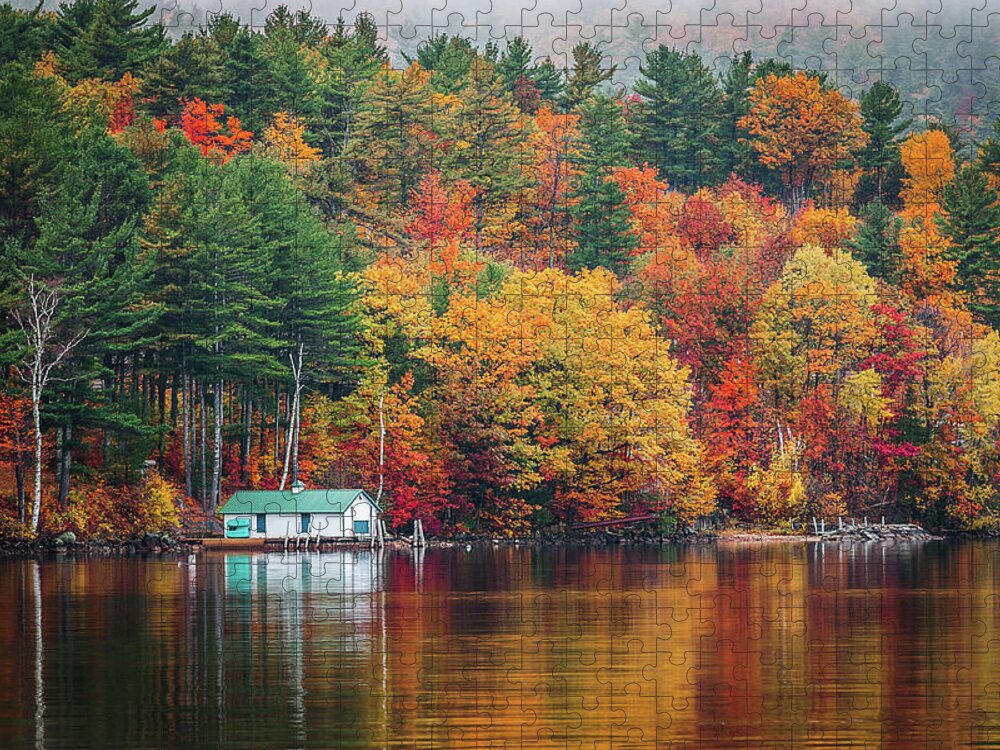 Fall Jigsaw Puzzle featuring the photograph Fall on Lake Winnipesaukee by Robert Clifford