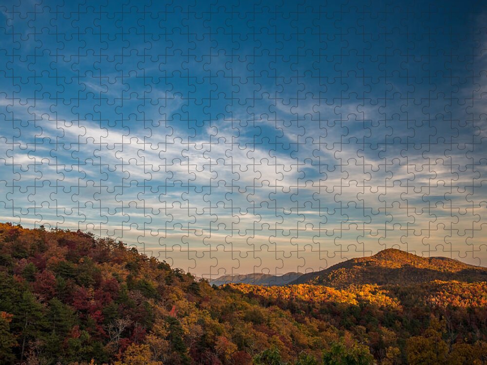 Asheville Jigsaw Puzzle featuring the photograph Fall Skies by Joye Ardyn Durham