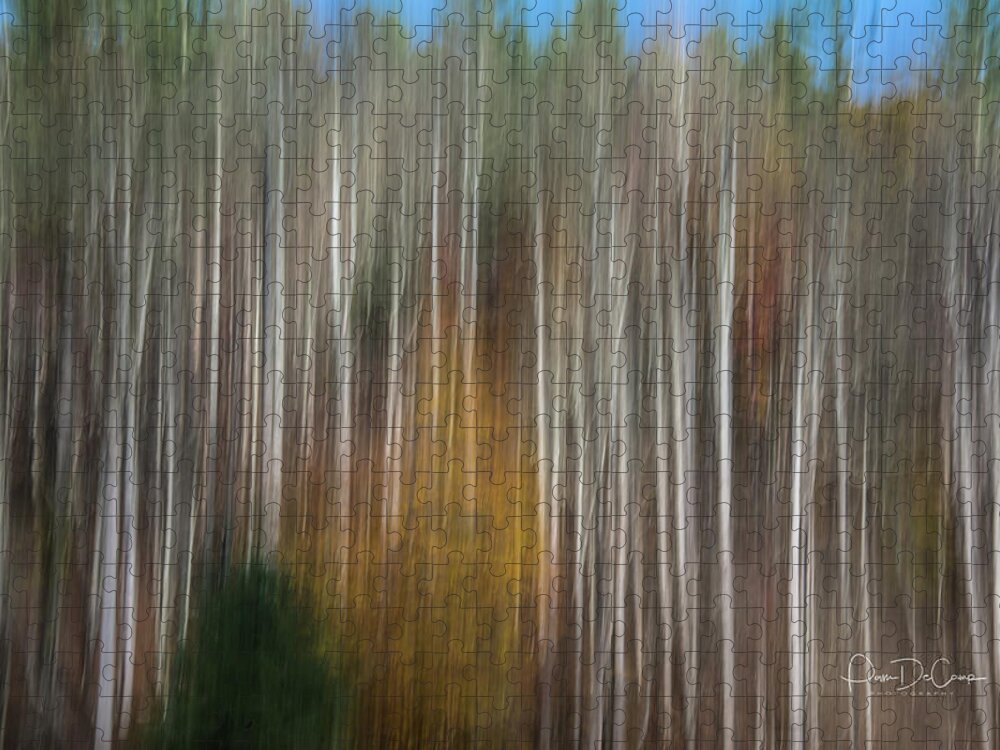 Landscape Jigsaw Puzzle featuring the photograph Fall Trees by Pam DeCamp