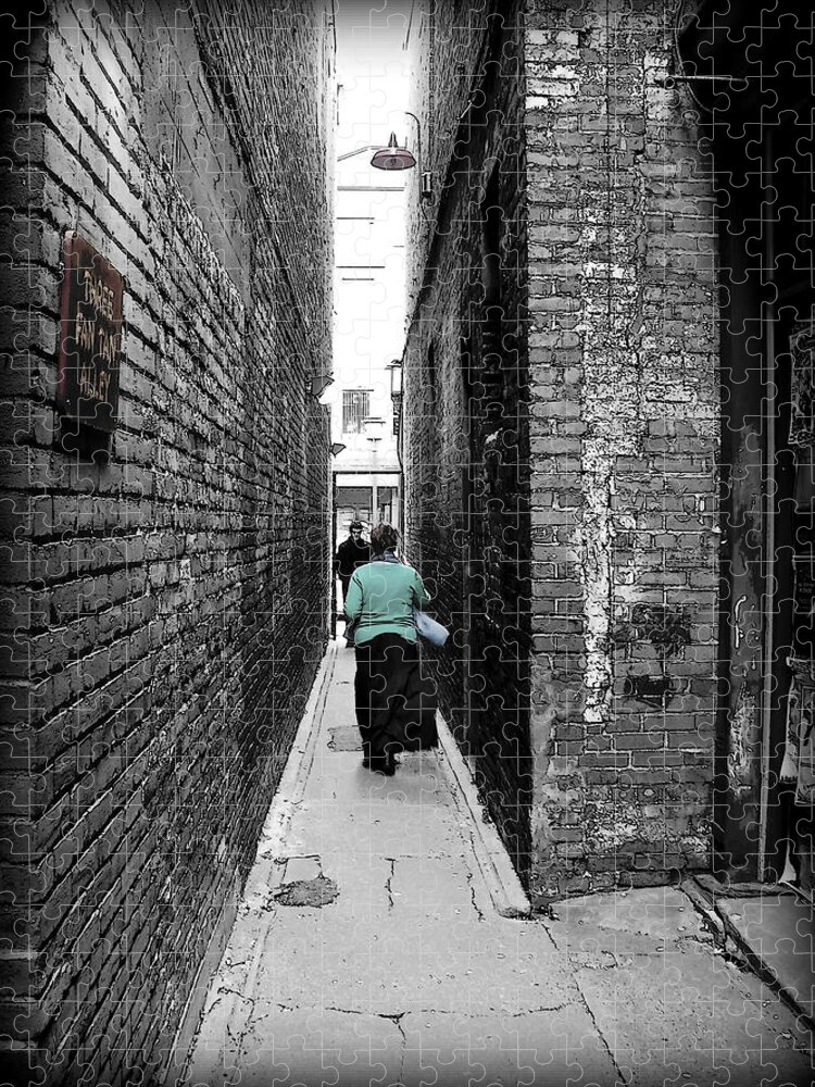 Fan Tan Alley Jigsaw Puzzle featuring the photograph Fan Tan Alley by Micki Findlay