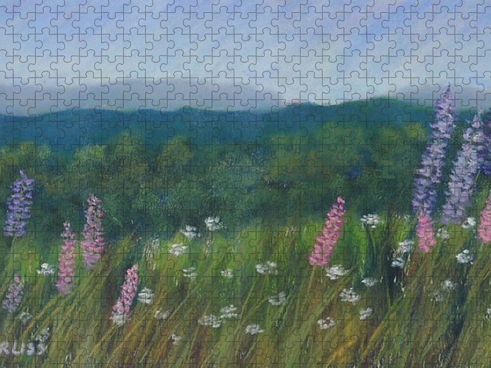 Vt Jigsaw Puzzle featuring the painting Feet First Farm by Carol Corliss