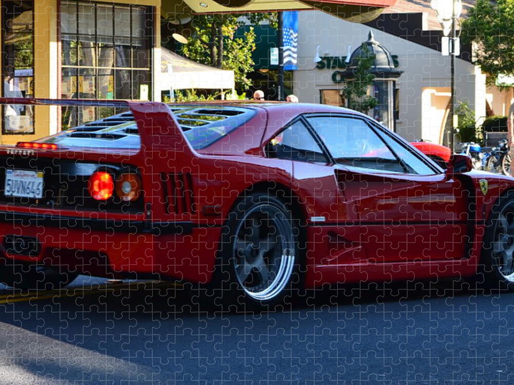  Jigsaw Puzzle featuring the photograph Ferrari F40 by Dean Ferreira