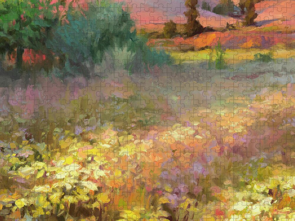 Country Jigsaw Puzzle featuring the painting Field of Dreams by Steve Henderson