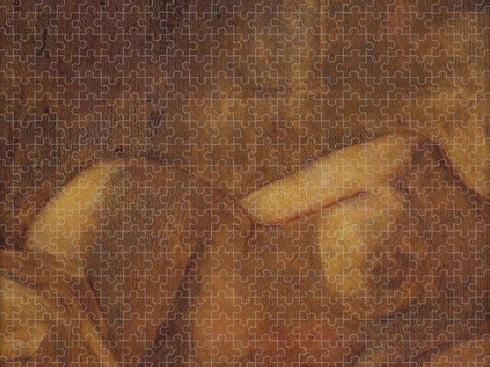 Nude Jigsaw Puzzle featuring the painting Figure Study by David Ladmore